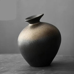 Artistic Black Terracotta Vase