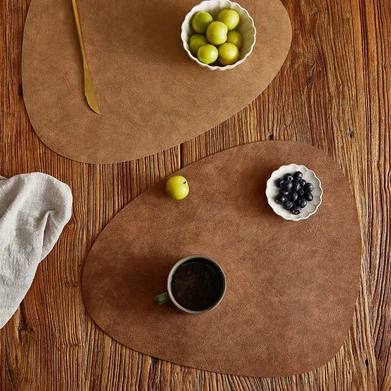 LuxeResist Leather Kitchen Placemats