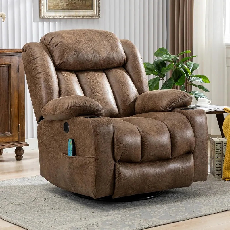 SerenityPlus Massage Swivel Rocker Recliner