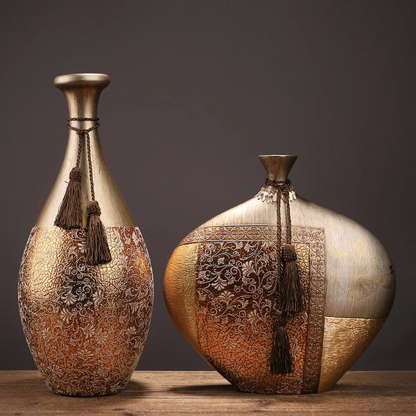 Gold Ceramic Vase