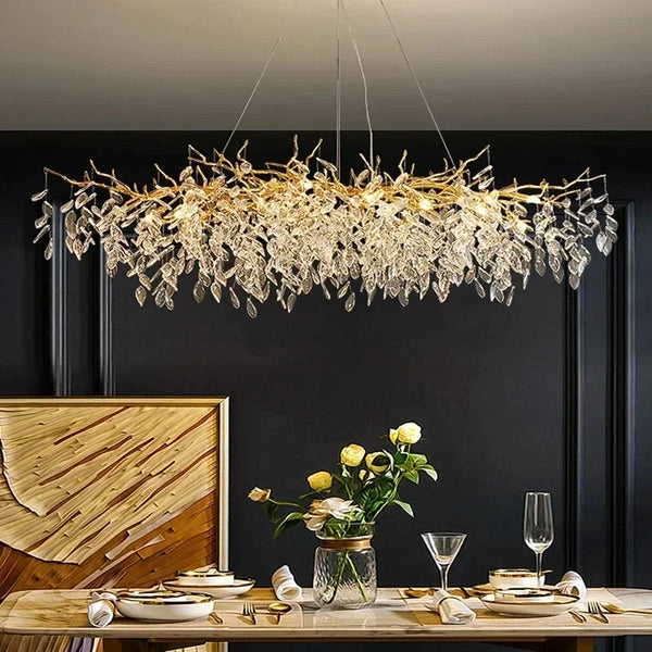 Majestic Aura Crystal Chandelier