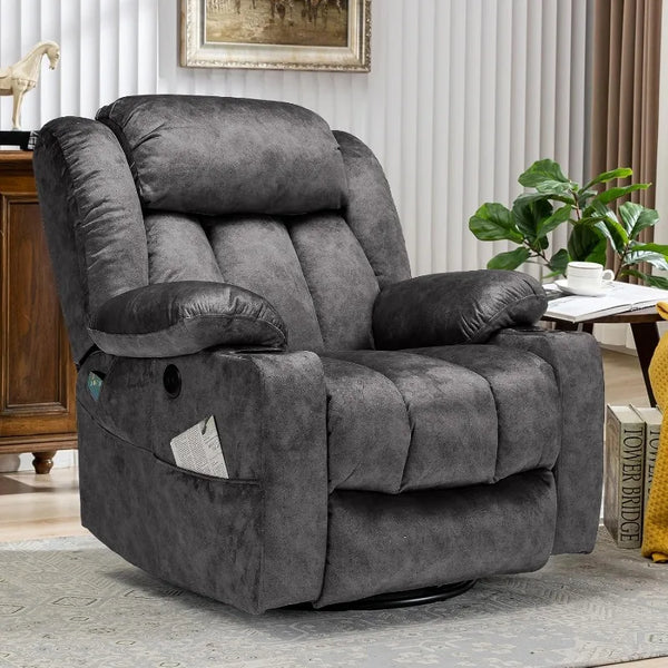 SerenityPlus Massage Swivel Rocker Recliner